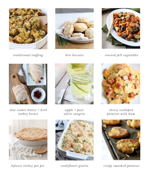 Favorite Thanksgiving Recipes from home blogger and interior decorator Liz Fourez