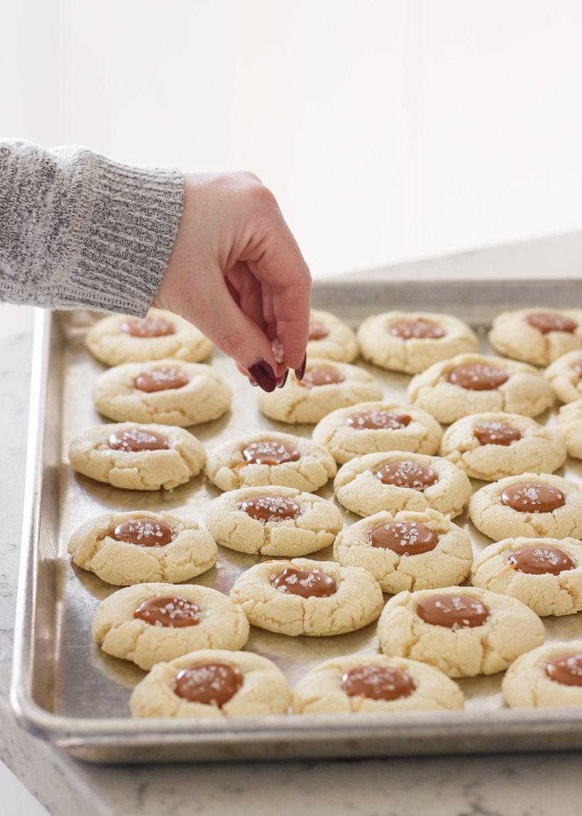 3 super easy cookie creations using pre-packaged sugar cookie mix that are SO yummy! Perfect for baking with kids or when you need a quick sweet treat! Get all 3 recipes for Snickerdoodle Bars, Salted Caramel Thumbprints, and Nutella Cookie Cups on LoveGrowsWild.com