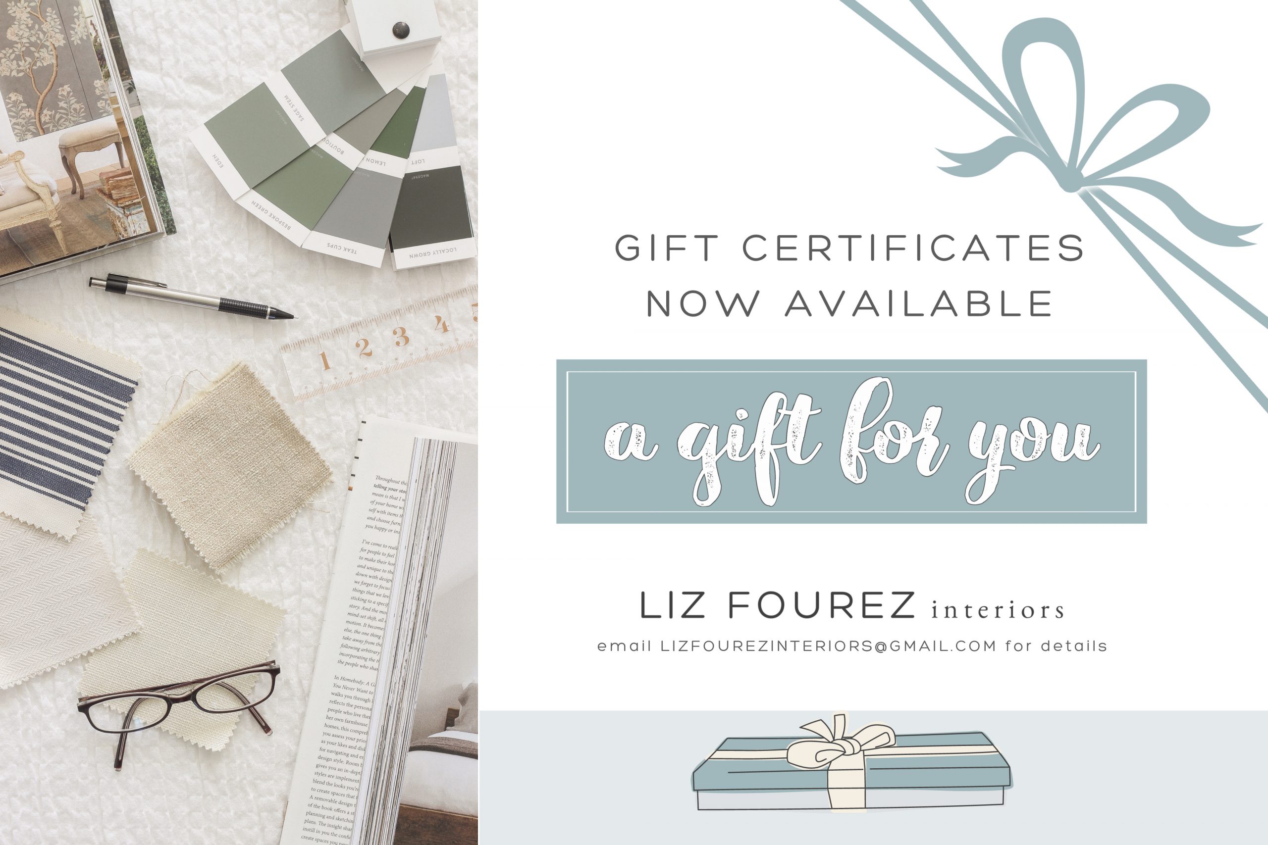 Liz Fourez Interior Gift Certificates Available