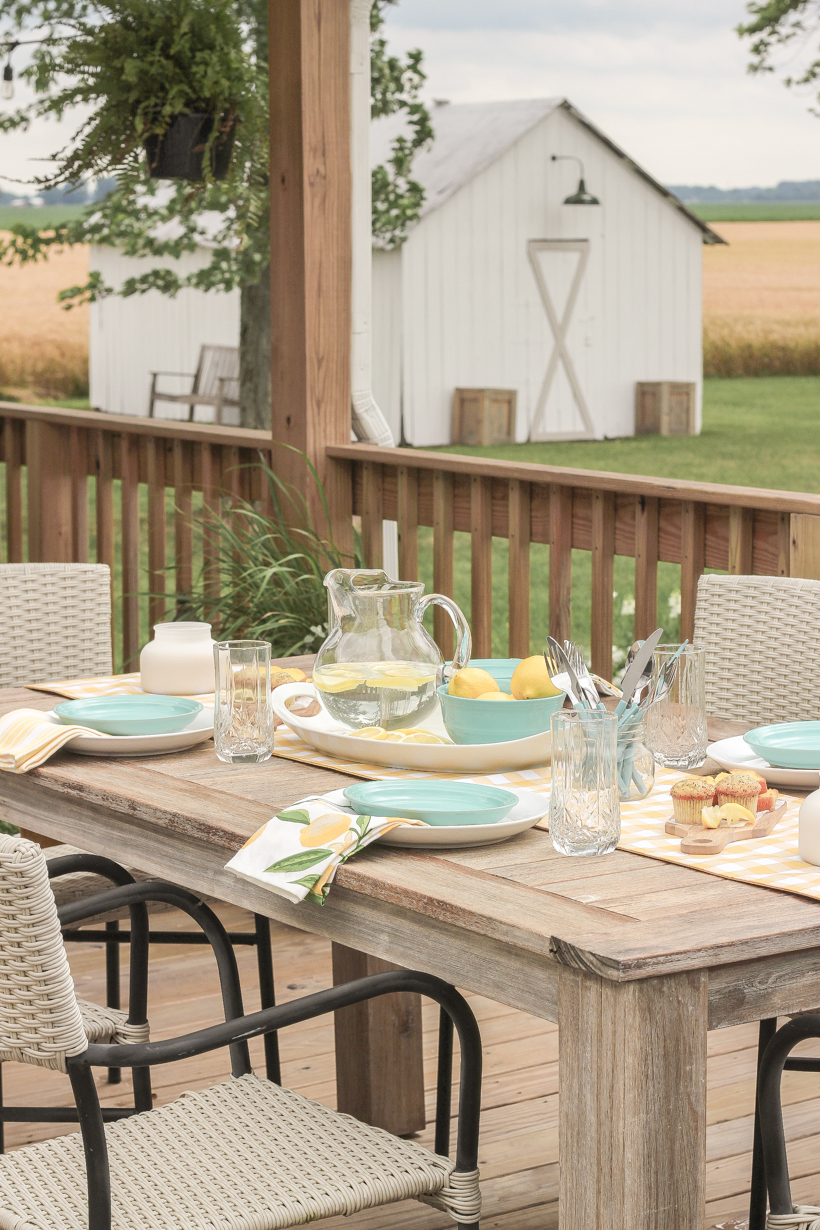 Summer table best sale and chairs