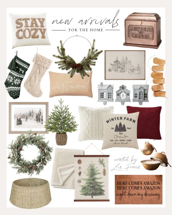 New holiday arrivals for home curated by home blogger and interior decorator Liz Fourez of Love Grows Wild