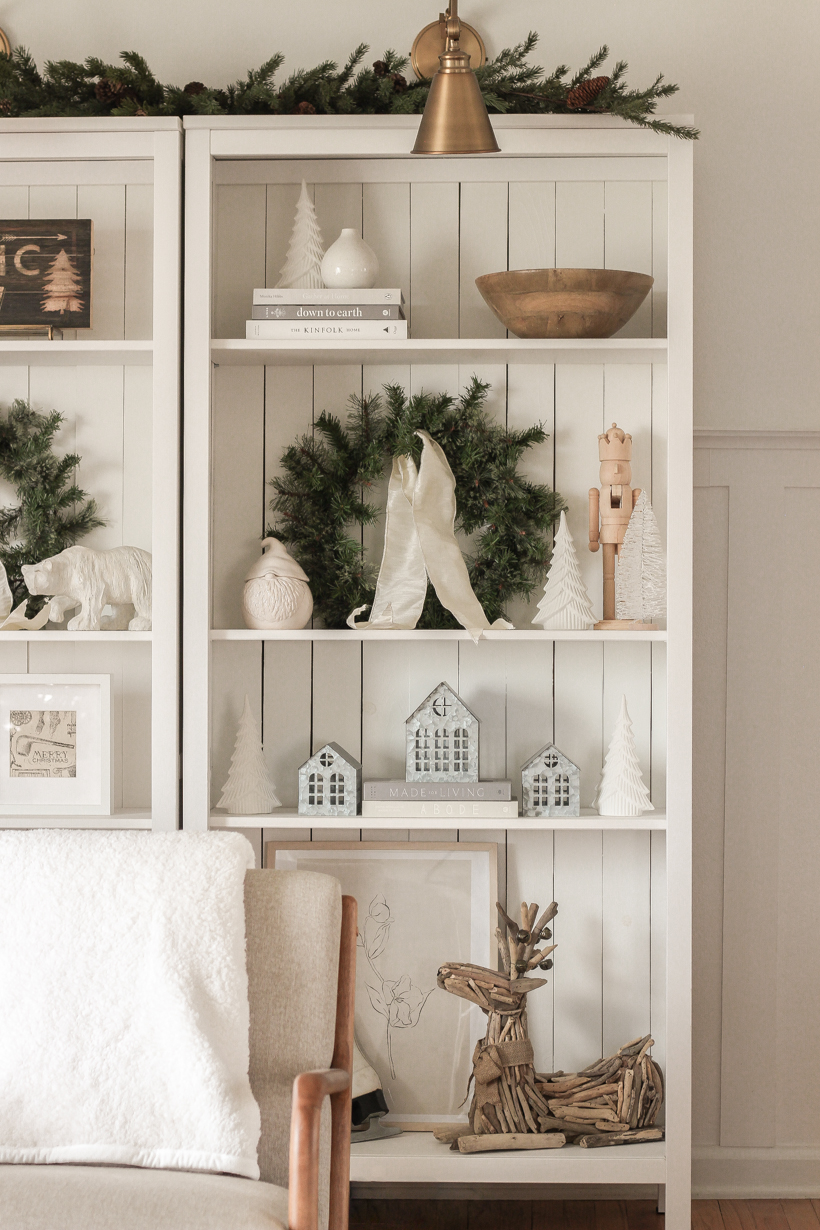 Step inside the living room of home blogger and interior decorator Liz Fourez at Christmas time