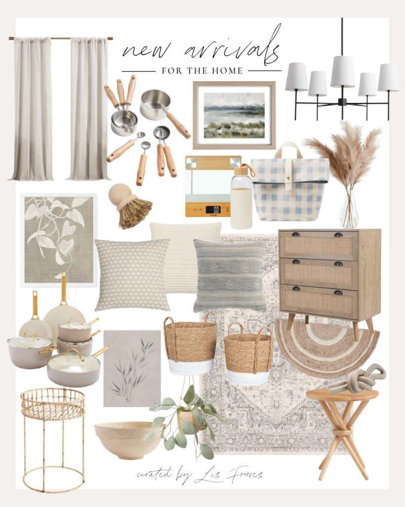 New arrivals for home curated by home blogger and interior decorator Liz Fourez of Love Grows Wild