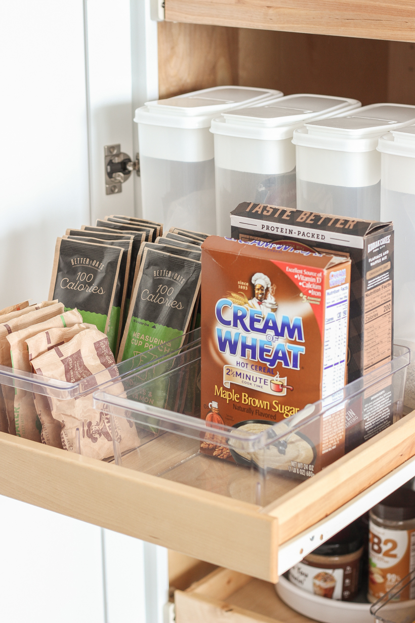 Easy Pantry Organizing: Coffee Creamer Containers