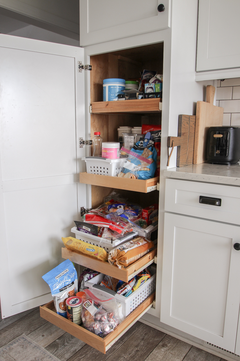 Creating an Organized Pantry from a Hall Closet - The Palette Muse