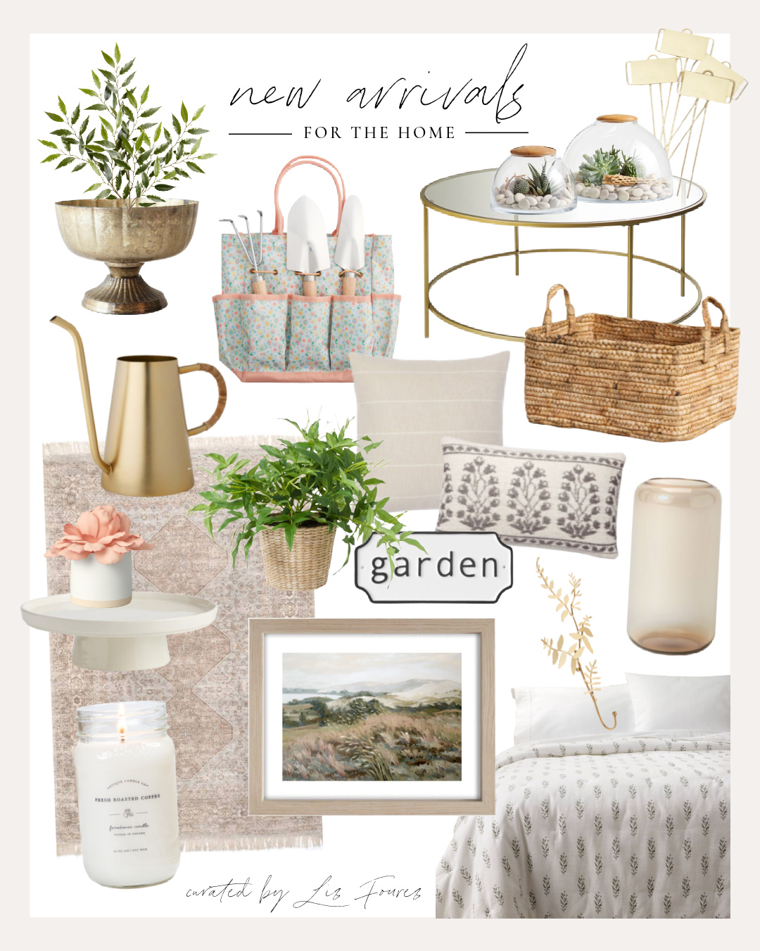 New arrivals for home curated by home blogger and interior decorator Liz Fourez of Love Grows Wild