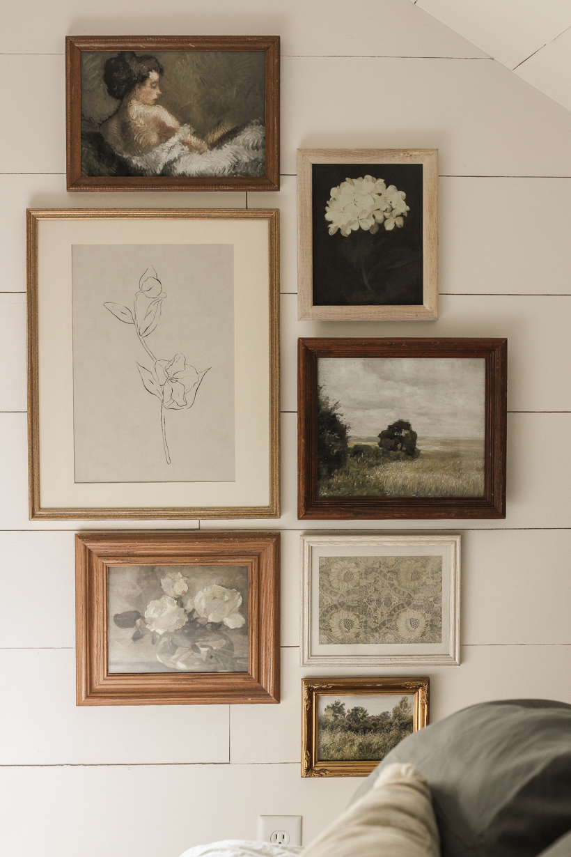 Tips for Creating a Vintage Style Gallery Wall - Love Grows Wild