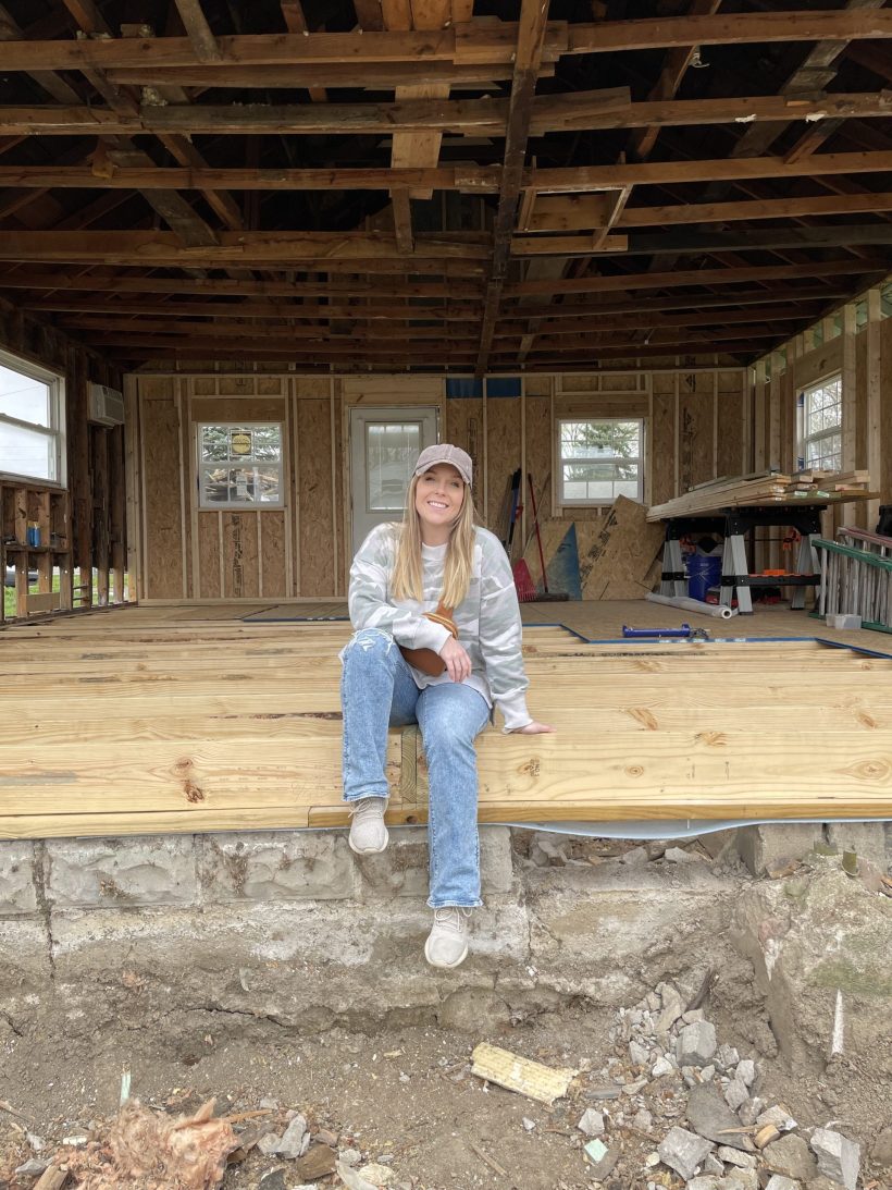 Follow along as home blogger and interior decorator Liz Fourez helps rebuild this little house from the foundation to the roof!