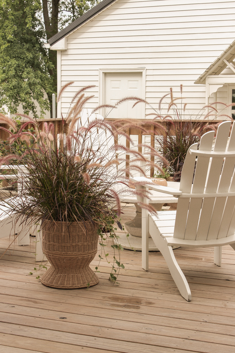 The perfect space for outdoor entertaining from the home of interior decorator Liz Fourez of lovegrowswild.com