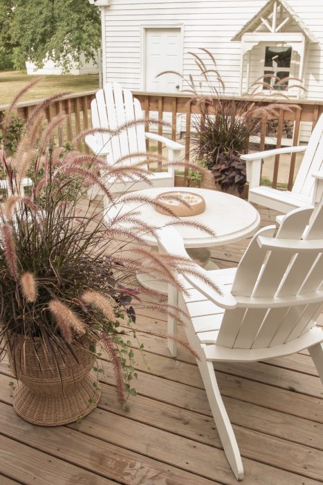 The perfect space for outdoor entertaining from the home of interior decorator Liz Fourez of lovegrowswild.com