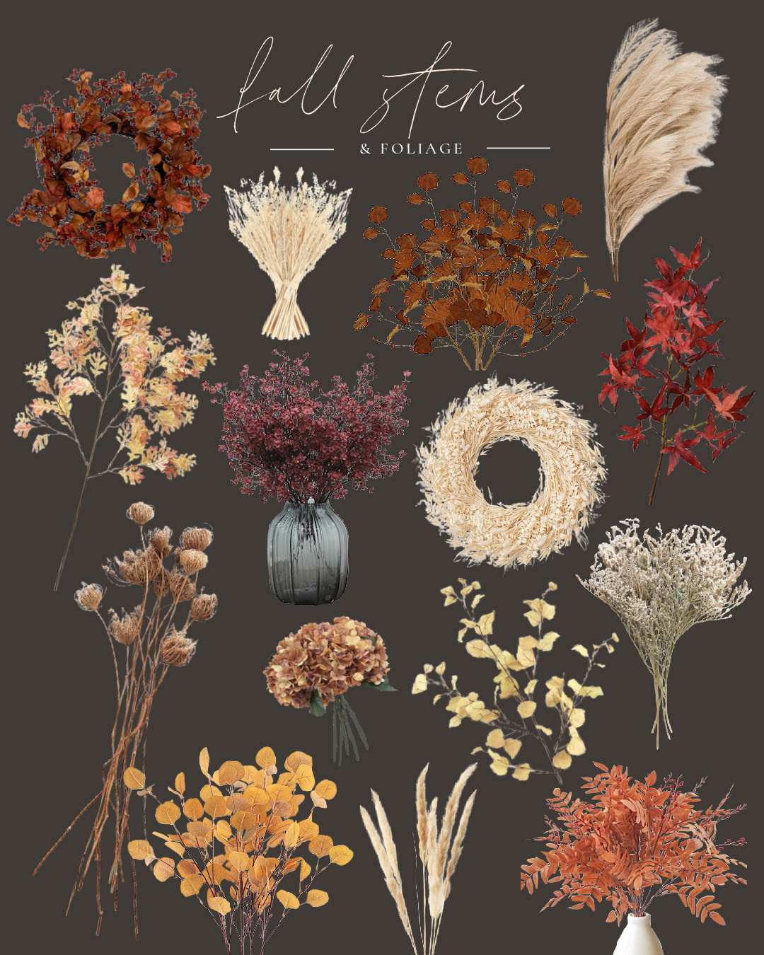 Favorite Fall Stems & Foliage - Love Grows Wild