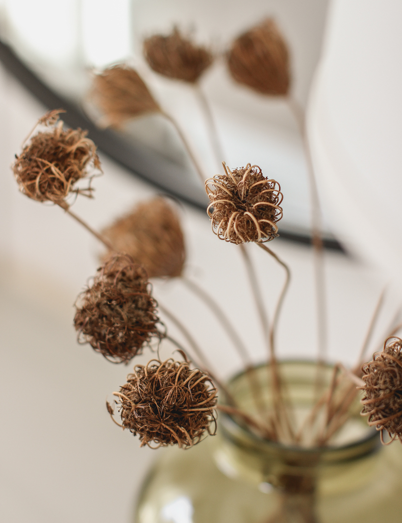 Add one or more of these beautiful faux stems to a vase for the easiest fall decor - curated by home blogger and interior decorator Liz Fourez