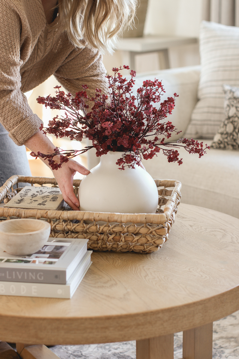 Add one or more of these beautiful faux stems to a vase for the easiest fall decor - curated by home blogger and interior decorator Liz Fourez