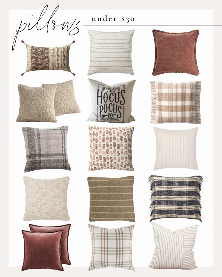 Favorite Fall Pillows + Throws - Love Grows Wild