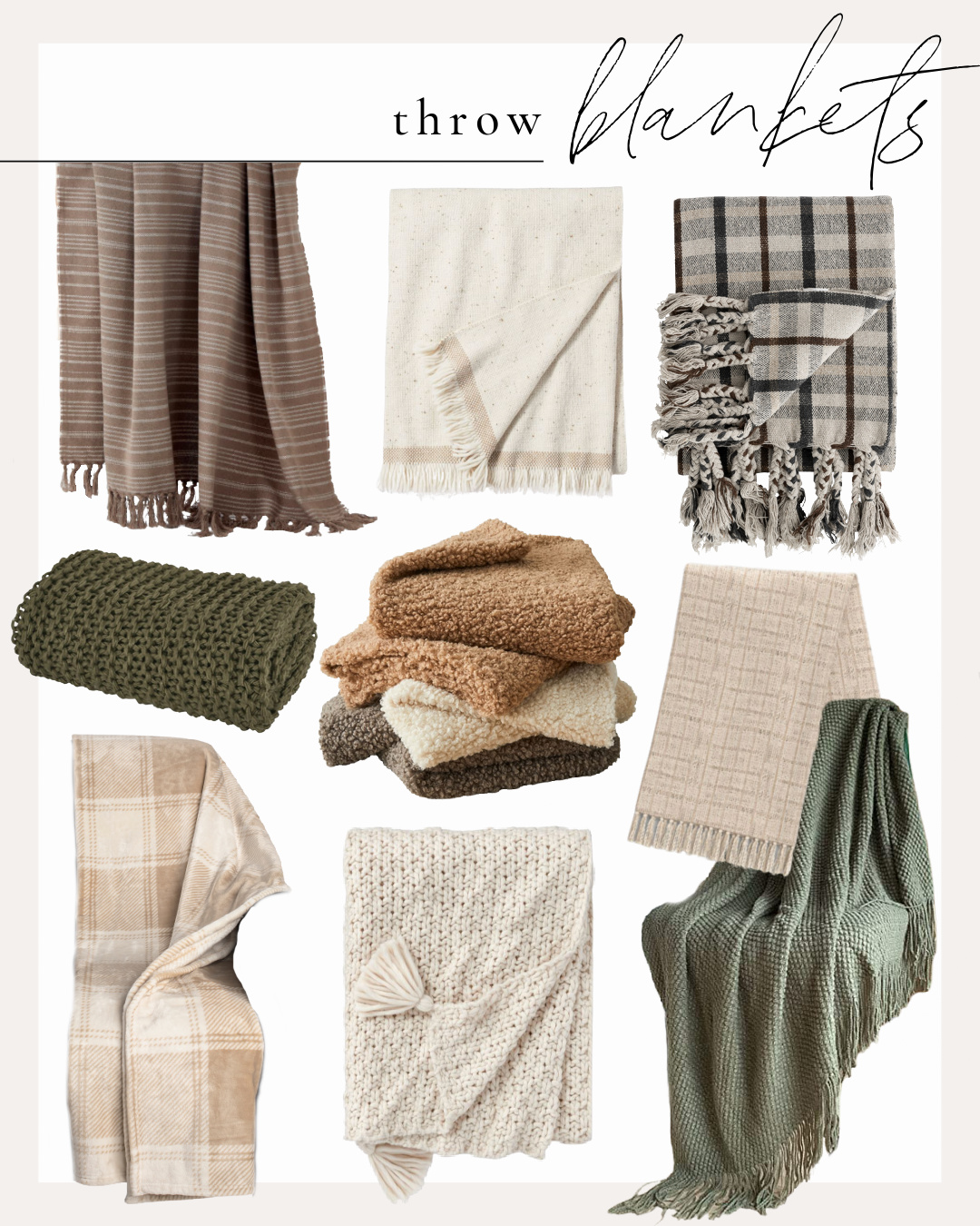 Favorite Fall Pillows + Throws - Love Grows Wild