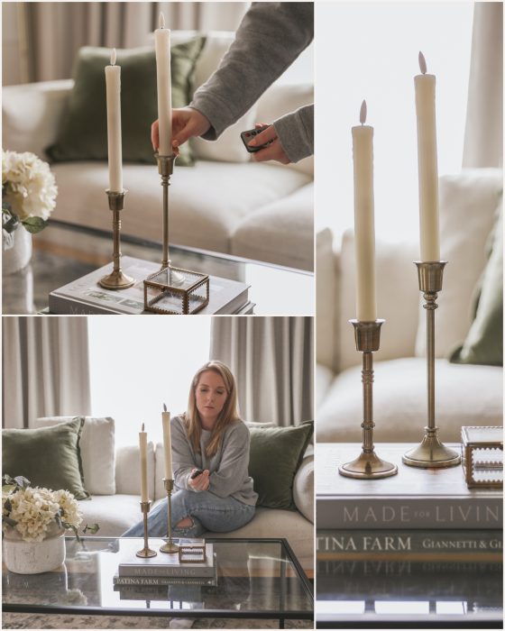Candle light is such good way to create a cozy home, but when an open flame isn't the best option, try these flameless options from blogger and interior decorator Liz Fourez