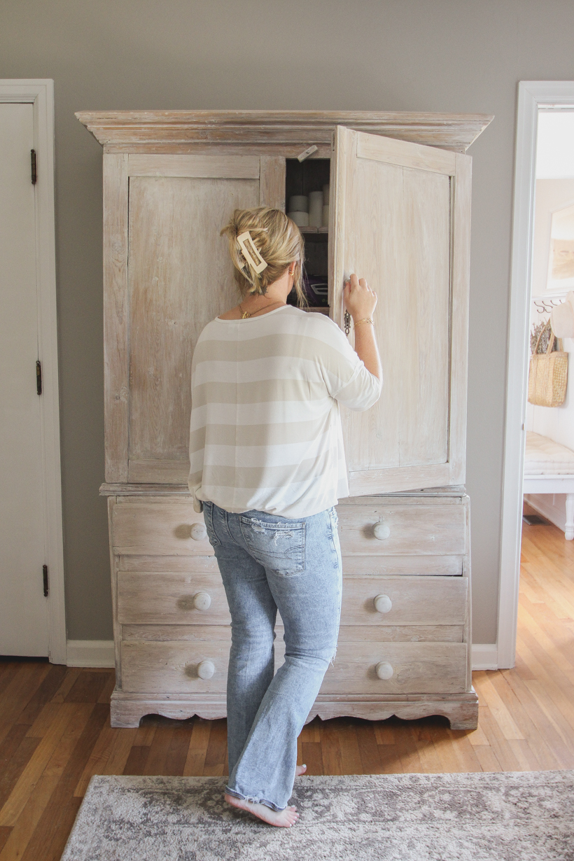 Office Storage Hutch Makeover - Love Grows Wild