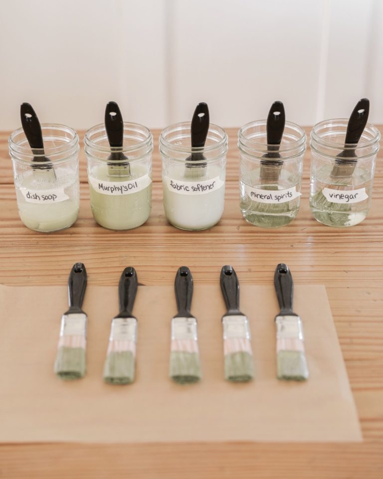 We Tested 5 Ways to Clean Paint Brushes see which method works best