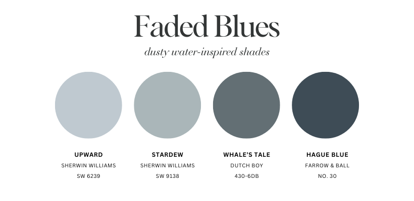 2024 Paint Color Trends - Faded Blues