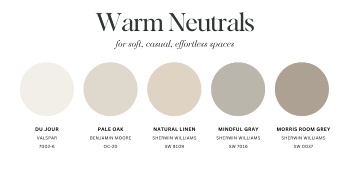 2024 Paint Color Trends - Warm Neutrals