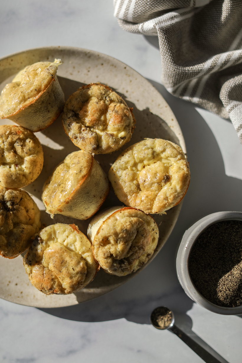 Sausage and Cheese Egg Bites