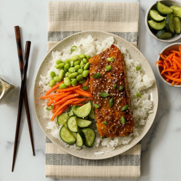 Asian Salmon Rice Bowl