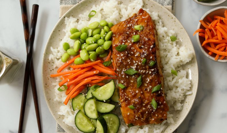 Asian Salmon Rice Bowl