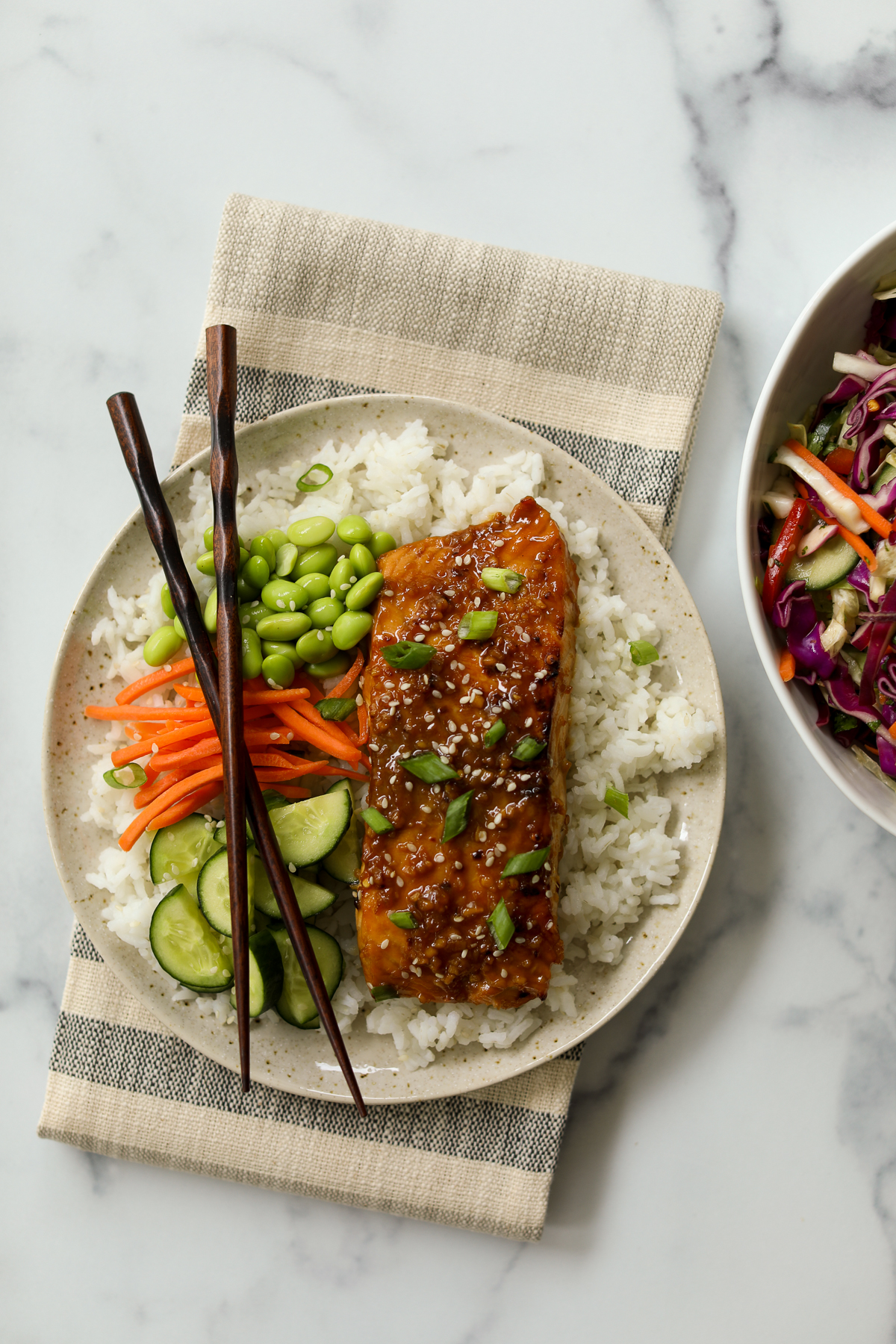 Asian Salmon Rice Bowl