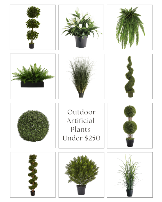 Outdoor Artificial Plants