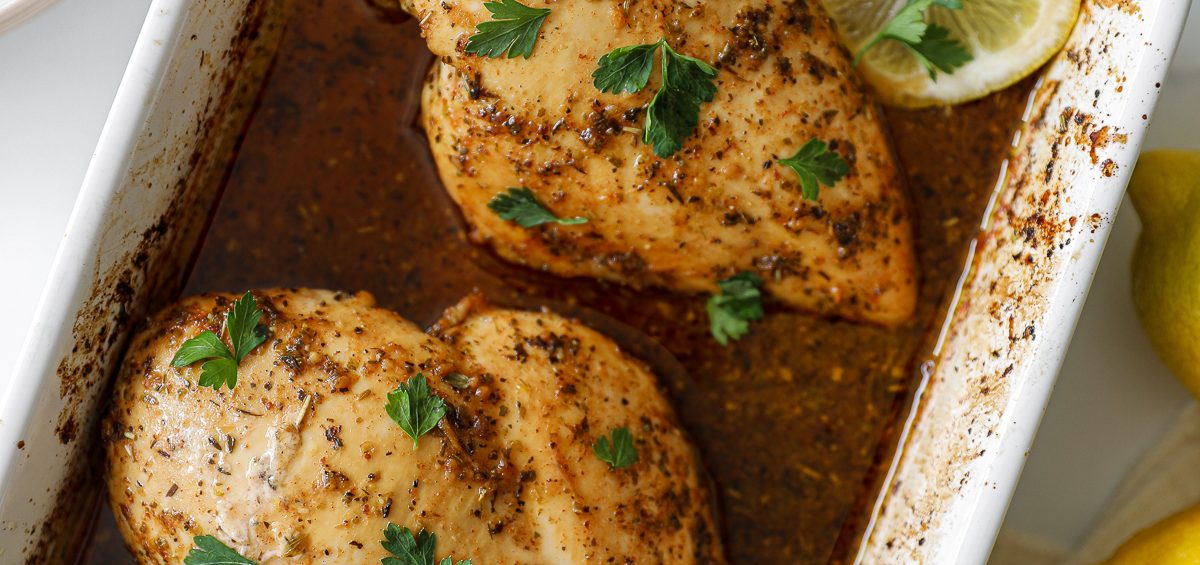 The BEST Oven-Baked Marinated Chicken Breast