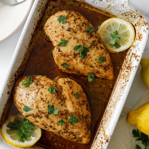The BEST Oven-Baked Marinated Chicken Breast