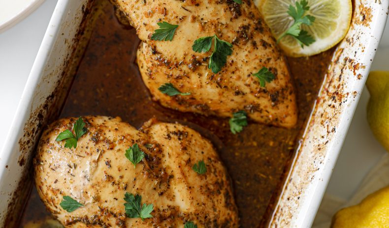 The BEST Oven-Baked Marinated Chicken Breast