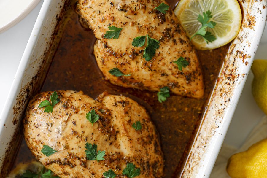 The BEST Oven-Baked Marinated Chicken Breast