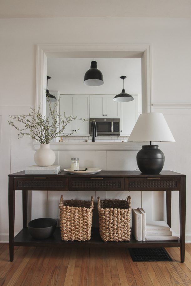 My Simple Entryway System That Stops Clutter at the Door - Love Grows Wild